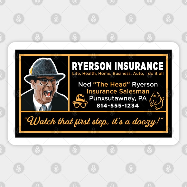 Ned Ryerson Insurance Salesman Magnet by Alema Art